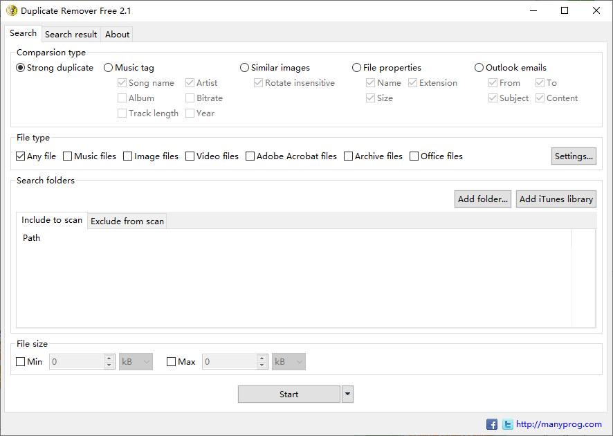Duplicate Remover Free下载,文件管理,文件查找