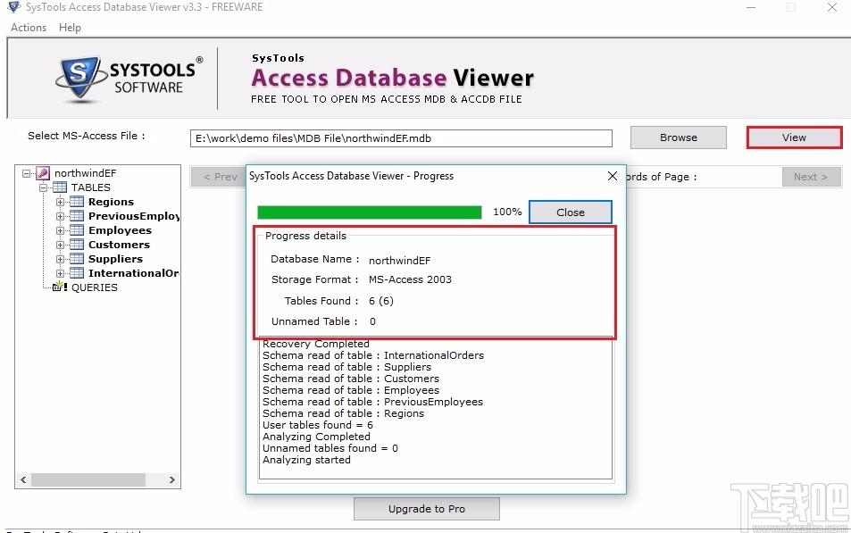 SysTools Access Database Viewer下载,Access数据库查看器,数据库类