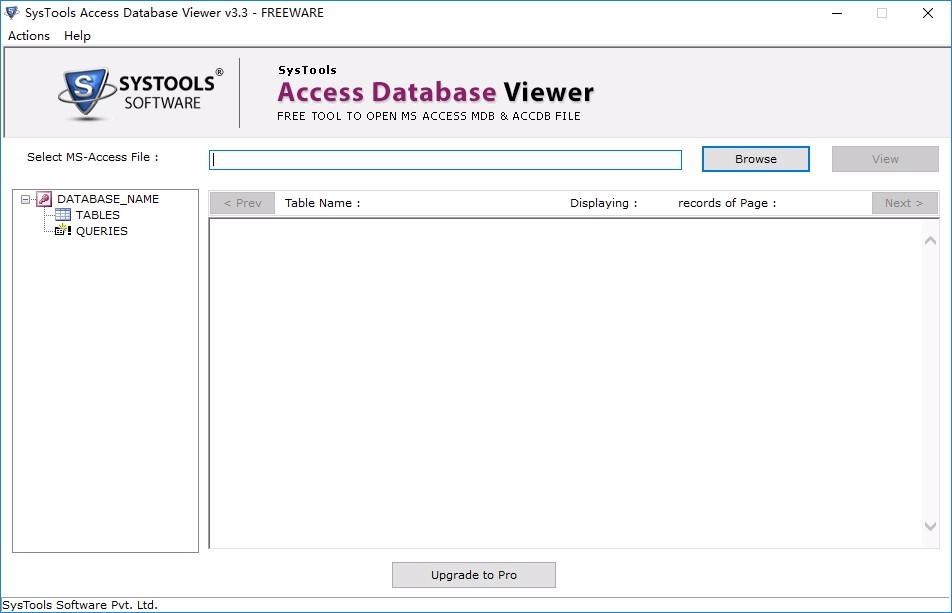 SysTools Access Database Viewer下载,Access数据库查看器,数据库类