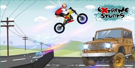 特技摩托中文破解版(extreme stunts)下载,特技摩托,赛车游戏,竞速游戏